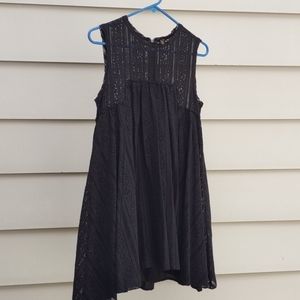 Free People Boho "Tu Es La" Babydoll Mini Dress